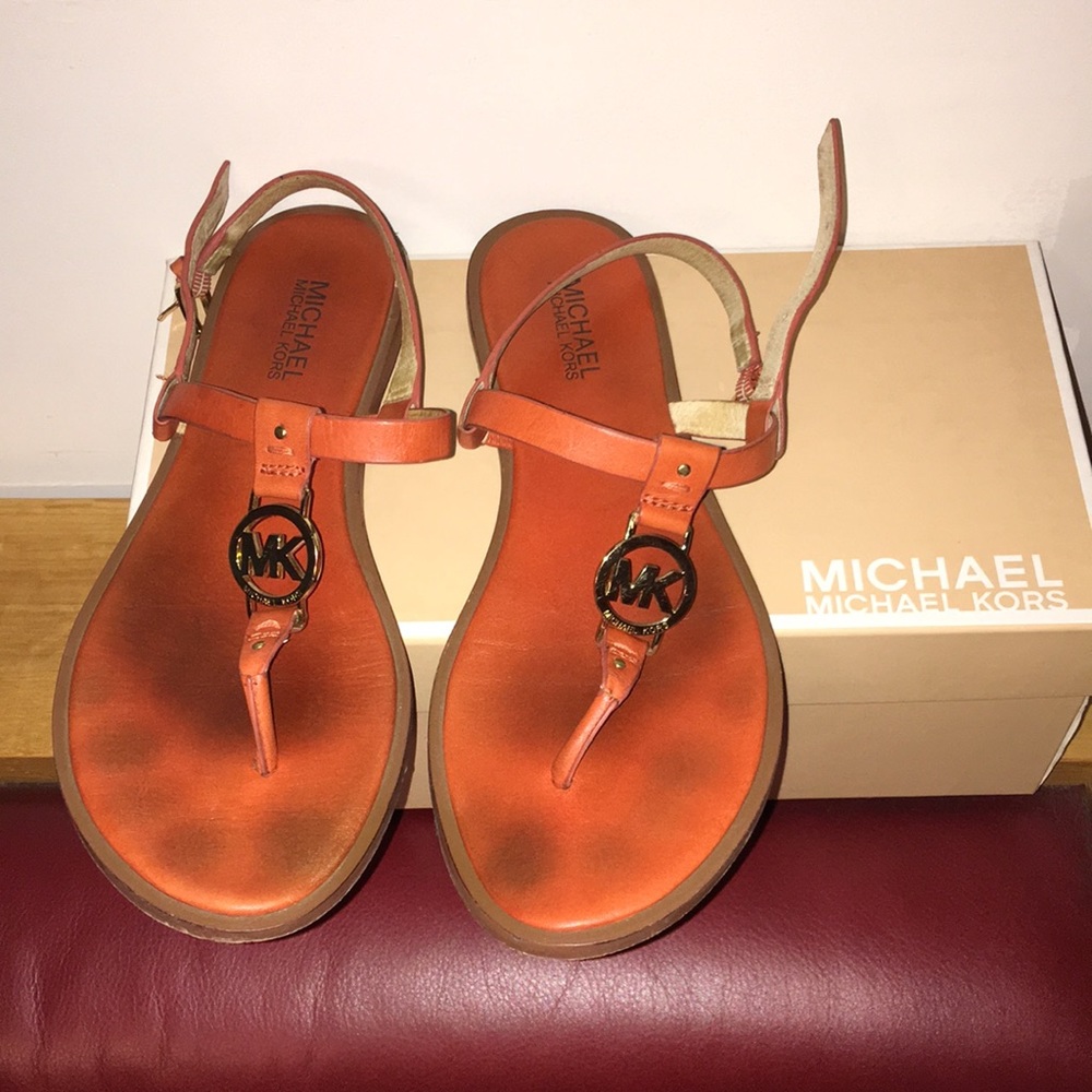 Michael Kors Sondra genuine leather Sandals size 9M
